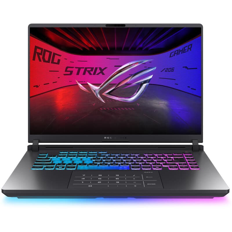 Laptop ASUS ROG Strix G16 G615LR Eclipse Gray, deschis și iluminat RGB
