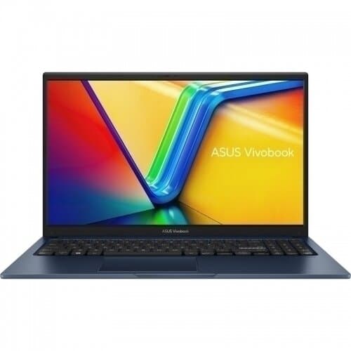 Laptop ASUS Vivobook 15 X1504VA-BQ4368 Quiet Blue, deschis și văzut frontal