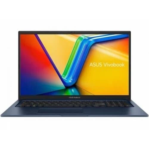 Laptop ASUS Vivobook 17 X1704VA-AU1093 Quiet Blue, deschis și văzut frontal