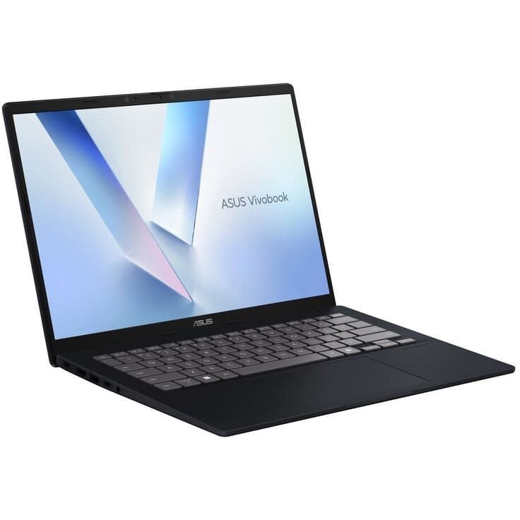 Laptop ASUS Vivobook 14 X1407QA-LY034W albastru, deschis și văzut frontal