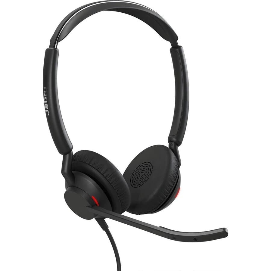 Cască Jabra Engage 50 II USB-C UC Stereo neagră, cu două cupe și microfon pe braț
