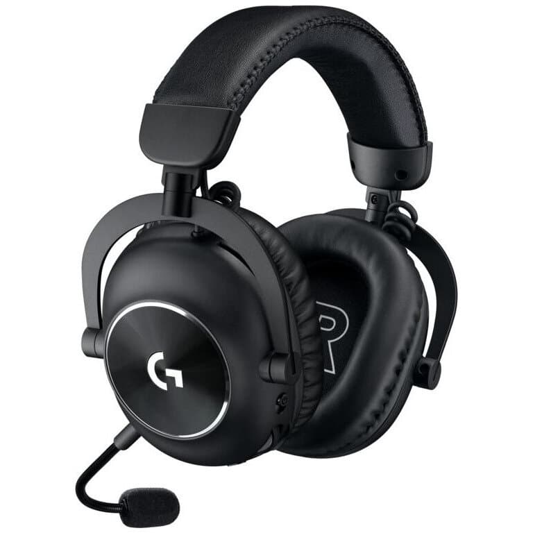 Căști Logitech G PRO X 2 LIGHTSPEED negre cu microfon detașabil